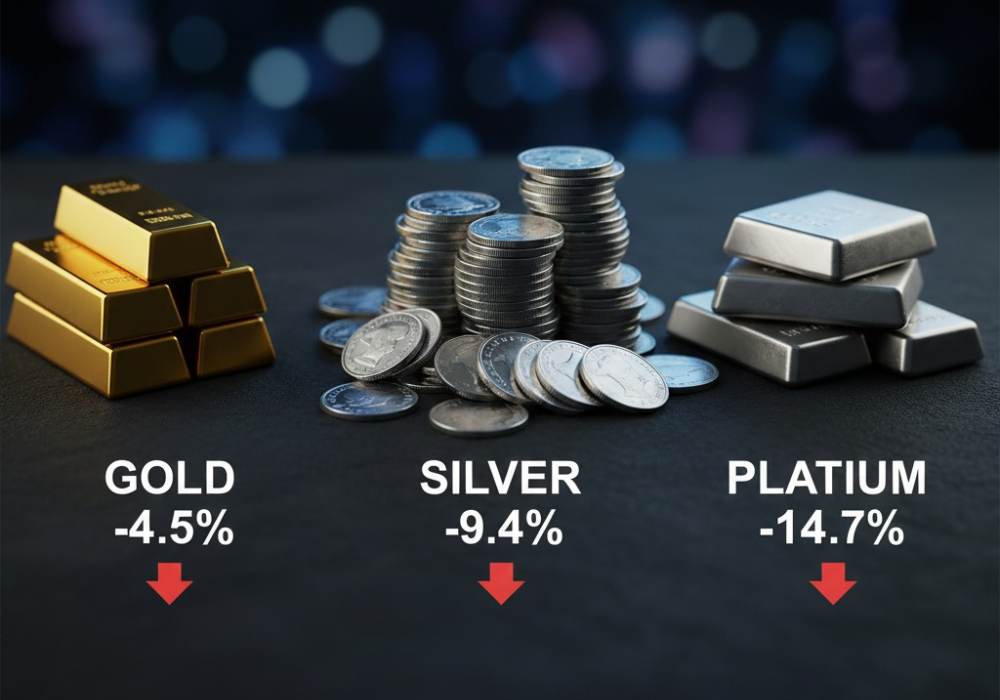 Crollo di oro, argento e platino durante il flash crash dei metalli preziosi del 29 dicembre 2025