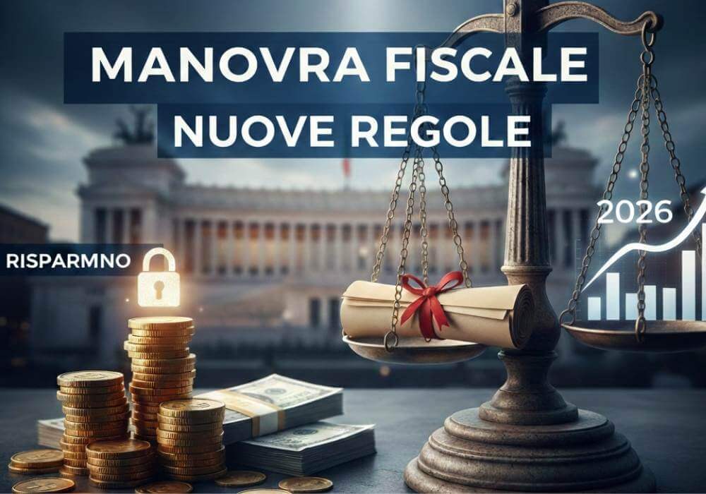 Manovra fiscale 2026: nuove regole per investimenti e risparmio, bilancia con monete e grafico