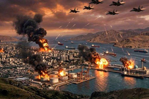 Guerra in Medio Oriente con attacchi su città e porto petrolifero e impatto sui mercati finanziari globali